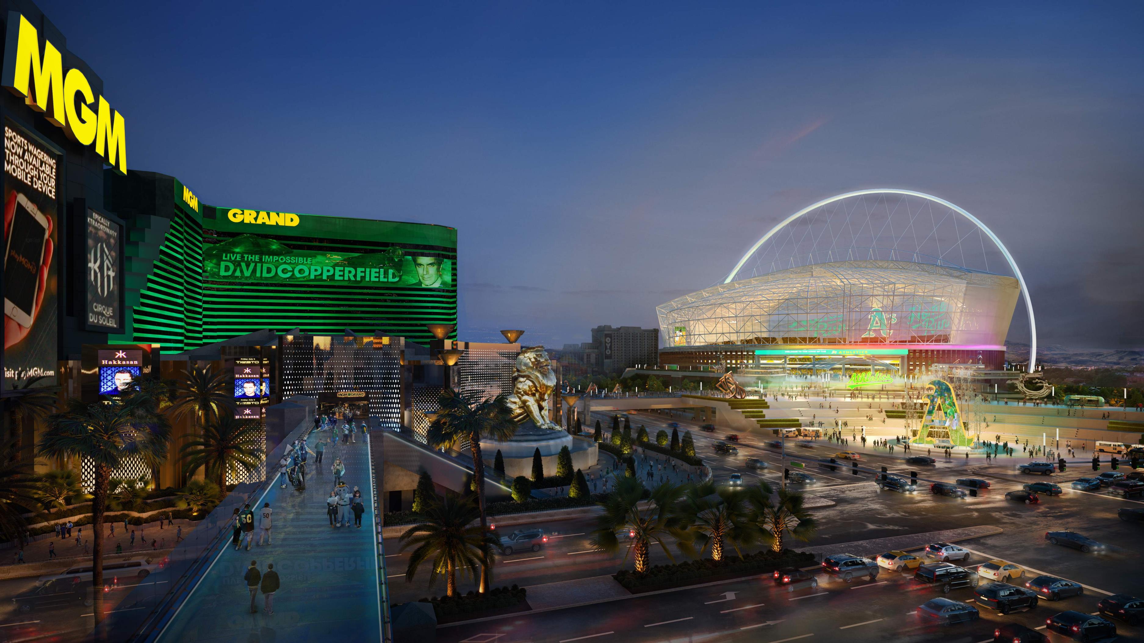 A's impressed with Las Vegas Ballpark